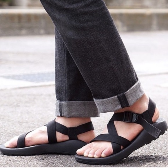 Chaco Other - Chaco’s z1 diamond grip outdoor sandals black, 9